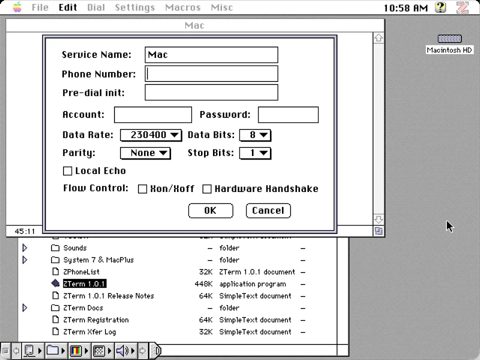 Mac Running ZTerm