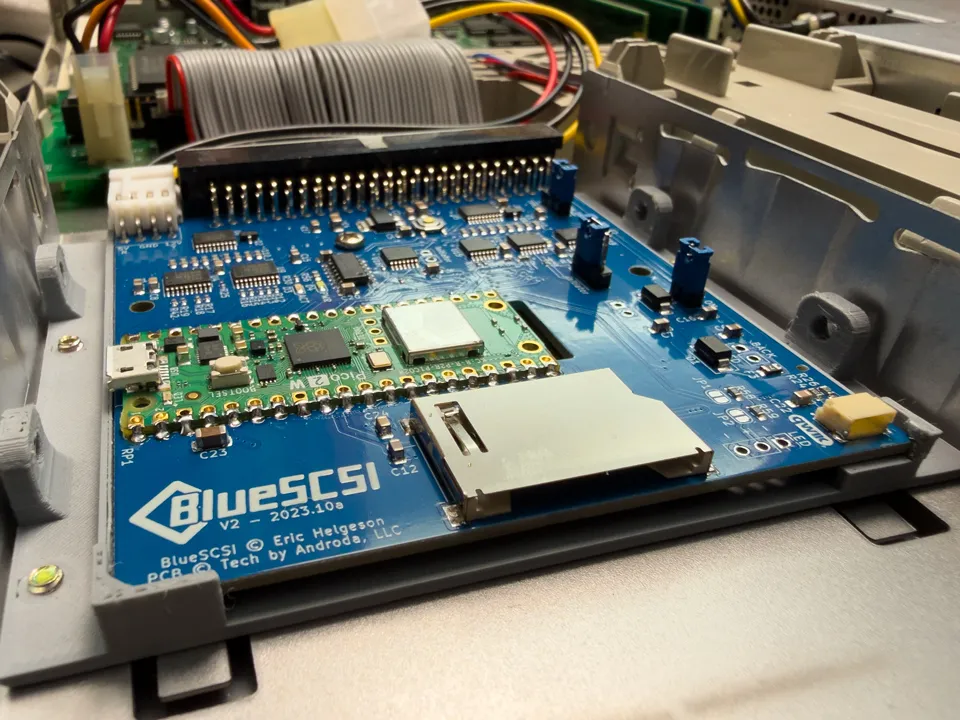 BlueSCSI replaces the SCSI hard drive