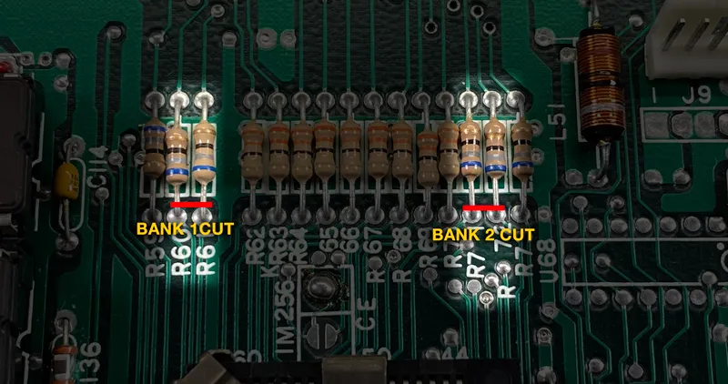 Resistors to cut