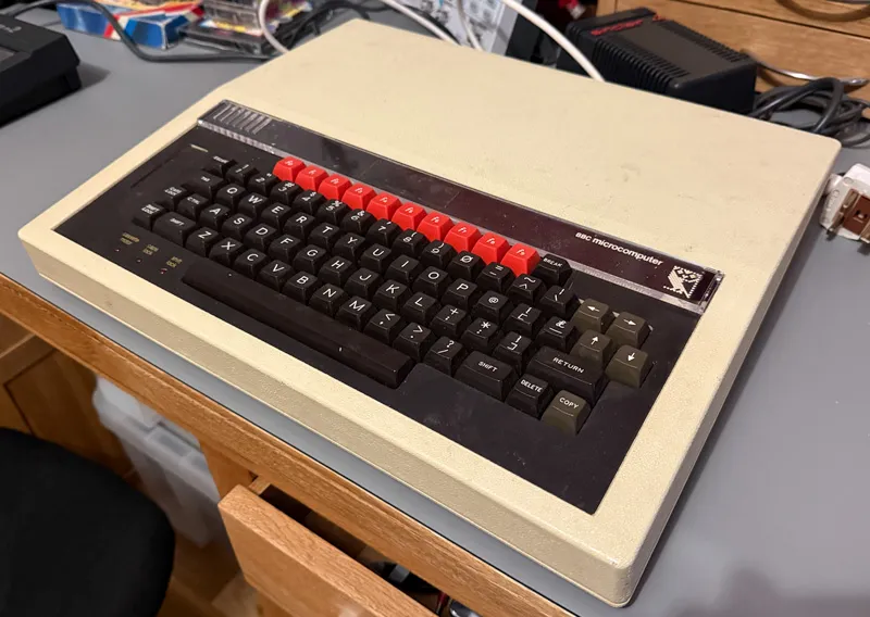 BBC Micro Computer sitting on a desk